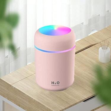 Imagem de Umidificador H2o Lumen Difusor Oleo Essencial Usb 300ml Led (Rosa)