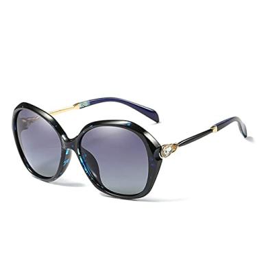 Imagem de Óculos de sol polarizados olho de gato filme colorido anti uv óculos de sol flores óculos de sol feminino designer uv400, c02flor dupla cinza, embalagem A