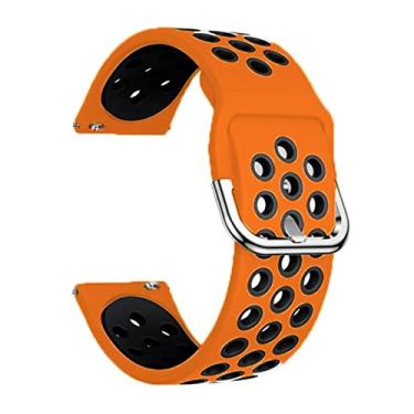 Imagem de HAZELS Pulseiras de pulso de relógio inteligente de 20 mm para Xiaomi GTS/GTS 2 Mini 2E Pulseira de silicone BIP S U Pro (Cor: Cor J, Tamanho: GTR 42 mm)
