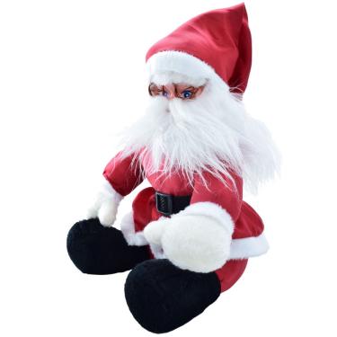 Jogo Papai Noel E Boneco Pelúcia 20cm - Master Christmas