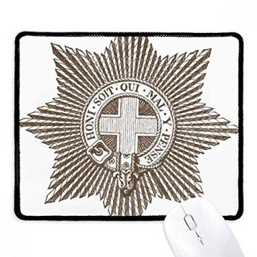 Imagem de Mouse pad Baroque Art Preto Branco Estrela Cinto Mousepad Borda Costurada Tapete Borracha Gaming Pad