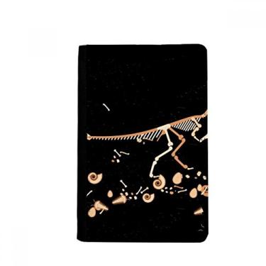 Imagem de Carteira Bones Preta, Pequeno, Dinossauro, Porta-Passaporte, Notecase Burse