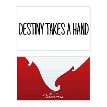 Imagem de Destiny Takes A Hand Holiday Holiday Merry Christmas Congrats Card Christmas Letter Message
