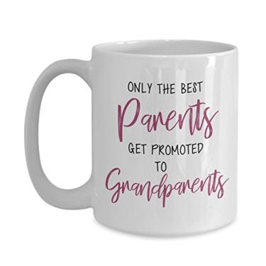 Imagem de Caneca Future Grandparent – Apenas os melhores pais são promovidos aos avós – Presente para avós – Xícara de café – Ideia de