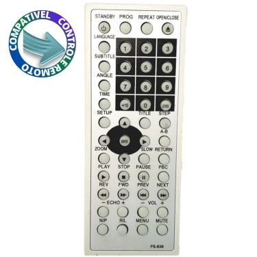 Imagem de Controle Compatível DVD Foston FS-838 C01017