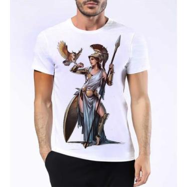 Imagem de Camisa Camiseta Atena Deusa Grega Sabedoria Mitologia Hd 6 - Estilo Kr