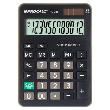 Imagem de Calculadora De Mesa 12 Dígitos - Preta - Procalc