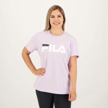 Imagem de Camiseta Fila Letter Premium Ii Feminina Lilás