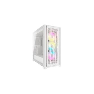 Imagem de Gabinete Gamer Corsair 5000D Airflow, Mid Tower, RGB, ATX, Lateral em Vidro Temperado, 3x Cooler Fan, Branco - CC-9011243-WW