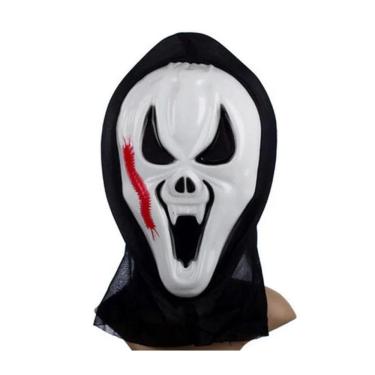 Imagem de Máscara Carnaval Vampiro Pânico Caveira C/ Sangue Falso cosplay