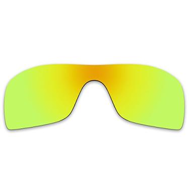 Imagem de Lentes polarizadas de substituição para óculos de sol Oakley Batwolf OO9101, várias cores, Dourado, Small
