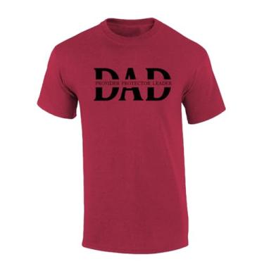 Imagem de Camiseta masculina de manga curta cereja antiga para o dia dos pais pensativo e inspiradora, Pai, P