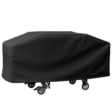 Imagem de Capa de chapa para chapa Blackstone de 91,4 cm, inclui cobertura para regar, grande ventilação de ar e tiras, também serve para mais grelha superior com aba de 4 queimadores, preta