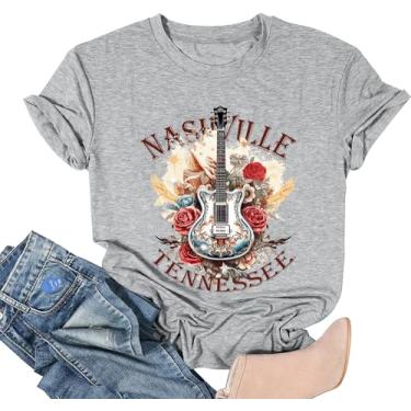 Imagem de Camiseta Howdy Cowboy Nashville Country Music Rodeo feminina Western Cowgirl, Nashville, GG