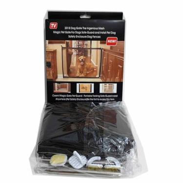Imagem de Tela De Proteção Cercado Porta De Segurança Portátil Para Cães Cachorros Criança