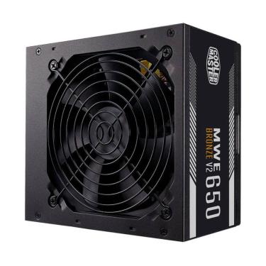 Imagem de Fonte 650W Cooler Master MWE 650 Bronze V2 - PFC Ativo - 80 PLUS Bronze - MPE-6501-ACAAW-BBR