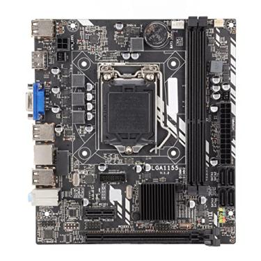 Imagem de Placa-Mãe H61M, Interface Multimídia VGA HD DDR3 de Canal Duplo, LGA1155 Core I7 I5 I3, Placa-Mãe de Computador M ATX Com Estabilidade e Durabilidade para PC de Mesa