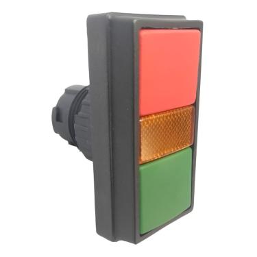 Imagem de Botão De Comando Duplo C/Sinaleiro Verde/Vermelho 1NA+1NF DP3/14+EL111 S/Lâmpada 12839714 - Ace Schmersal Ace Schmersal