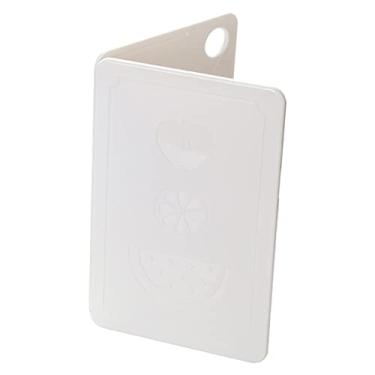 Imagem de Tábua de Cortar Frutas, Placa de Corte Retangular Dobrável de Plástico para Cozinha, Portátil, Dobrável, para Casa, Piquenique Ao Ar Livre, Acampamento (Arroz Nórdico Branco