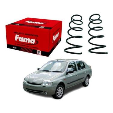 Imagem de Par Mola Dianteira Clio Sedan 1.0 16v Com Ar 2000 A 2002 - Fama