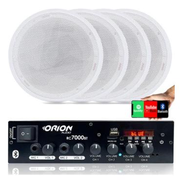 Imagem de Amplificador Som Ambiente 500 Watts Blue 4 Canais - Orion Rc7000bt + A