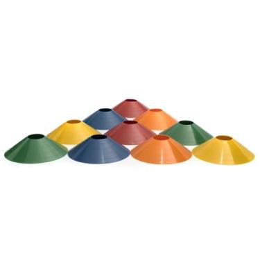 Imagem de Kit 10 Chapéus Mini Half Cone Chinês Colorido - KeerSports