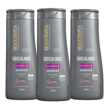Imagem de Kit 3 Shampoo Grisalhos 250 ml Bio Extratus - BIOEXTRATUS