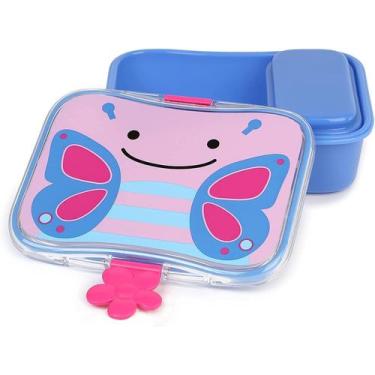 Imagem de Kit Lanche Zoo Marmita Escolar Infantil Skip Hop Lancheira, Borboleta