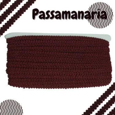 Imagem de Passamanaria  - Fita Galão - Rolo C/ 20 Metros Vinho - Nº: 173 - 91 - 