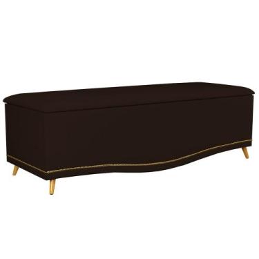Imagem de Calçadeira Baú 195cm Imperial J02 Corano Marrom Escuro - Mpozenato, Ma