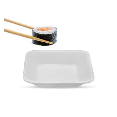 Imagem de 2 Molheiras Porta Molho Shoyu em Melamina Oriental 40ml - Floripa