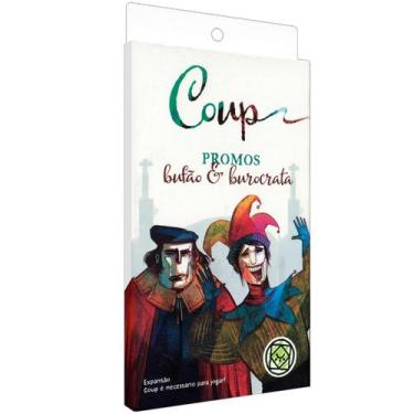 Imagem de Coup Cartas Promo Bufão e Burocrata Expansão Grok Games Português