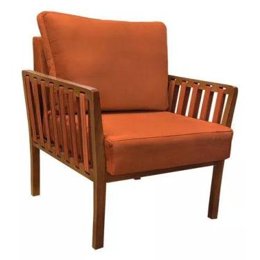 Imagem de Poltrona Confortável Luxo Califórnia - BRYME DECOR, Suede Ferrugem