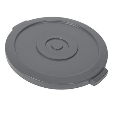 Imagem de Restaurantware - APENAS TAMPA: Tampa de recipiente de lixo limpo RW, 1 tampa redonda para lata de lixo - Lixeira vendida separadamente, para caixote do lixo de 20 galões, alça embutida, tampa de lata