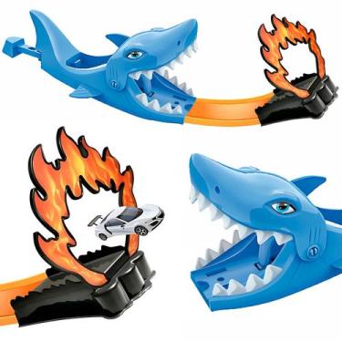 Imagem de Brinquedo Pista Tubarão Lança Carrinhos Com Rampa Radical Dm Toys