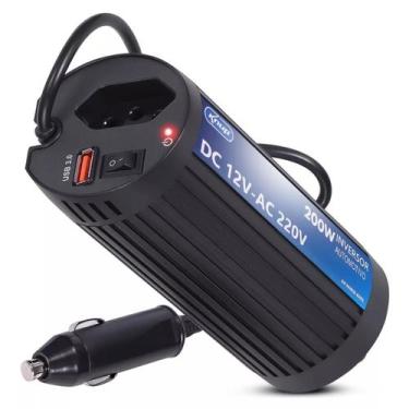 Imagem de Inversor De Tensão Automotivo Veicular 12v Usb 200w 220v - Knup