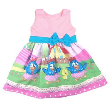 Imagem de Vestido Galinha Pintadinha Rosa Festa Infantil Temática - Atelie Iza R