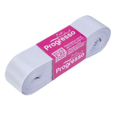 Imagem de Fita Gorgurão Progresso 22mm nº5 - 10m Cor 084 Prata - 01 unidade - Fi