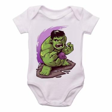 Imagem de body nenê criança roupa bebê Hulk - Empório Dutra, GG  (9-13 Meses)