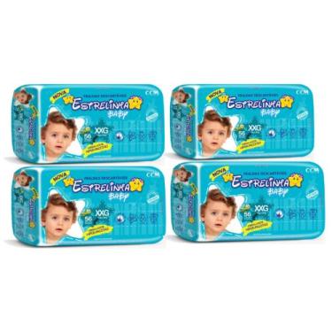 Imagem de Fralda Estrelinha Baby Hiper 4 Pacotes Tamanho XXG Com 70 Unidades Cad