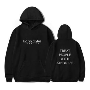Imagem de Blusa Moletom Harry Styles Treat People Witch Kindness - SEMPRENALUTA 