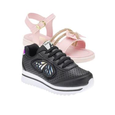 Imagem de Tenis Sapato Infantil Menina - KIT 2 PARES Tam 24 ao 34 - sapatinhos.c