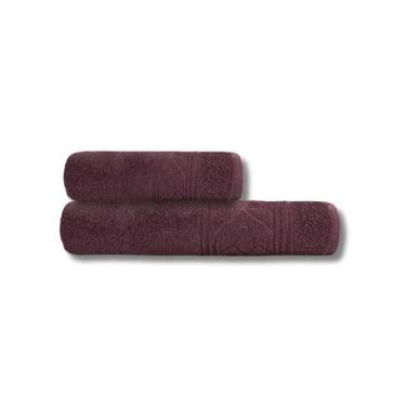 Imagem de Conjunto de Toalhas 100% Algodão Olívia Luxo 2 Peças - Bella Enxovais,