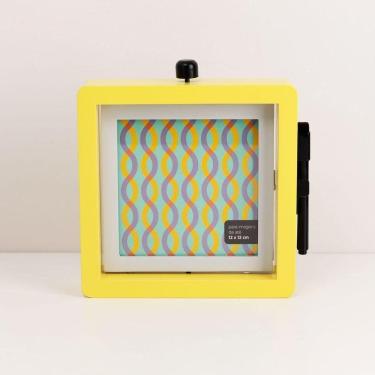 Imagem de Porta Retrato Giratorio Amarelo 12x12 Cm