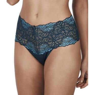 Imagem de Calcinha Clássica DeMillus 57069/57531 Com Renda, Pérola, G