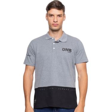 Imagem de Camisa Polo Masculina Onbongo Piquet Especial Cinza Mescla ON313