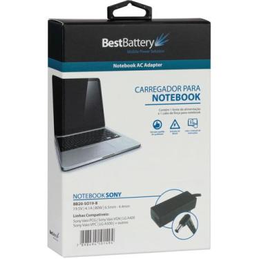 Imagem de Fonte Carregador para Notebook Sony Vaio SVE141D11x - BestBattery, 80 
