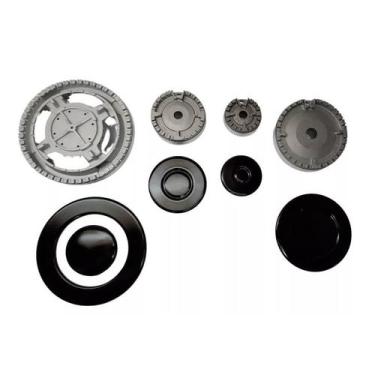 Imagem de Queimador E Espalha Chama Para Fogão Cooktop Ariston 4 Bocas - Sabaf