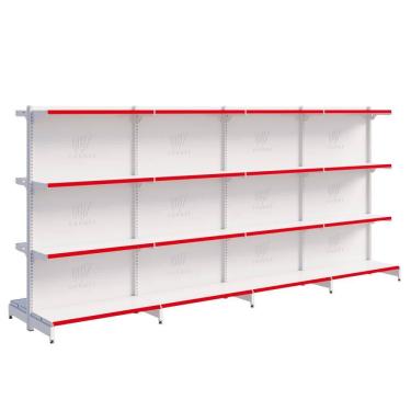 Imagem de Gôndola Centro 1 Inicial 3 Continuações 1,37 m 40KG FIT Expositor de Supermercado Amapá