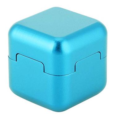 Imagem de Suporte de giz magnético portátil para mini piscina de alumínio, acessório de sinuca para taco de bilhar Mantenha o giz seguro, mãos limpas, configuração fácil, uso conveniente, (Azul)